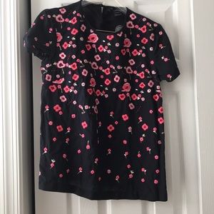 EUC FCUK Stitched Flower Print Blouse